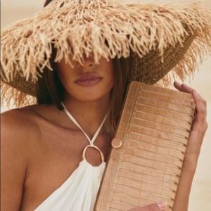 Cult Gaia Iris Clutch Acrylic Bag